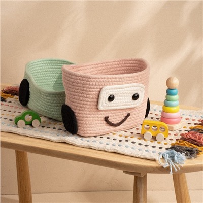 Корзина для игрушек SL Home «Грузовик», плетёная, ручной работы, 42×23×17 см