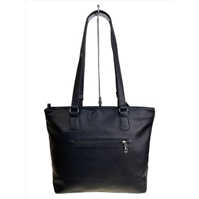 Женская сумка из искусственной кожи, цвет черный