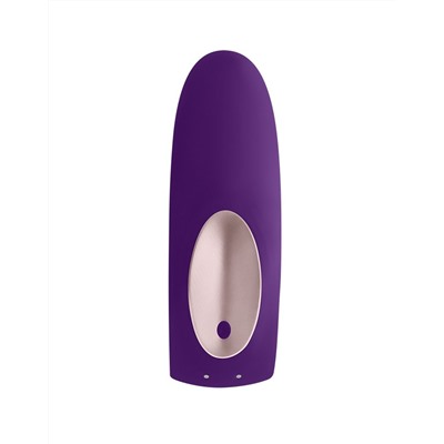Фиолетовый вибратор для пар Satisfyer Double Plus Remote с пультом ДУ