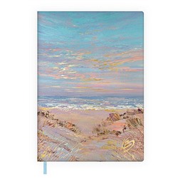 Ежедневник недатированный А6+ 240 стр. 70698 "ВЕЧЕР НА МОРЕ. #ВЛАД КРАВЧУК" Феникс