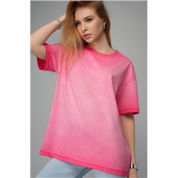 Женская футболка оверсайз с эффектом градиент Happyfox