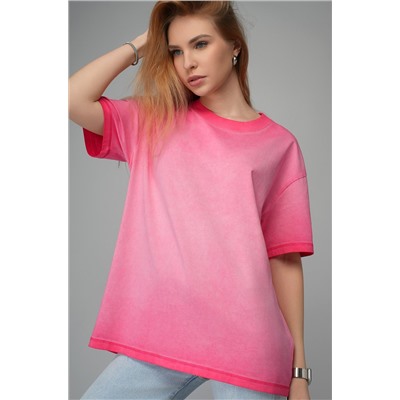 Женская футболка оверсайз с эффектом градиент Happyfox