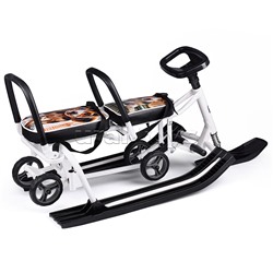 Игрушка Снегокат детский 507 "TWINS BABY Wheel" для двоих (Собачки)
