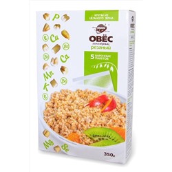 Крупа овёс голозёрный резаный в варочных пакетах 350г ЭКОПРОДУКТЫ, 1184415