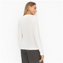 Лонгслив с декоративной сборкой, Линия утончённости