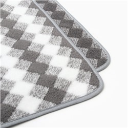 Полотенце банное «Этель. Градиент», 70×140 см, серое