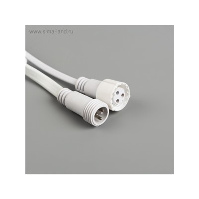 Гирлянда «Занавес» 2×9 м, IP44, УМС, белая нить, 1800 LED, свечение мульти, 220 В