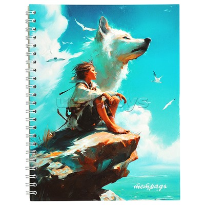 Тетрадь 40л. линейка, на гребне "На скале"