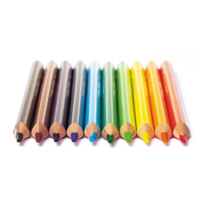 Карандаши 10цв "JUMBO" трехгранные, толстые, с точилкой (065504) Хатбер