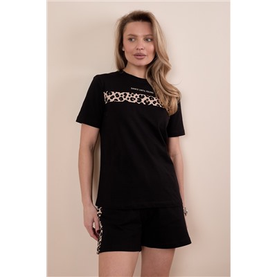 Костюм футболка и шорты  М326047Пчб