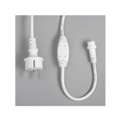 УЦЕНКА Гирлянда «Бахрома» 3×0.9 м, IP65, УМС, белая нить каучук, 144 LED, свечение мульти, 220 В