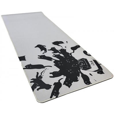 Коврик для мышки и клавиатуры 80х30 см "CYBER MEDIUM NAUGHTY CAT" бежевый LXMSPCM-NC LOREX