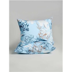 Комплект наволочек поплин - Симфония, цвет голубой