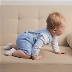 Комбинезон детский вязаный MINAKU, рост 86-92, голубой