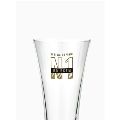 Бокал для пива с надписью «Всегда первый, №1», 320 мл