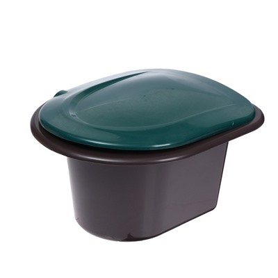 Ведро-туалет 11 л, коричневый