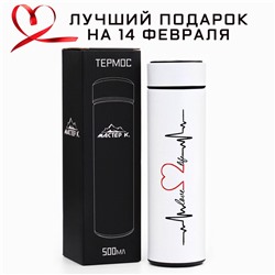 Термос «Пульс», 500 мл, с ситечком, с датчиком температуры