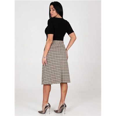 Юбка "Магда" (Клетка бежевая)