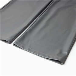 Брюки женские из экокожи MINAKU: Classic, серые, размер 46