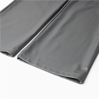 Брюки женские из экокожи MINAKU: Classic, серые, размер 46