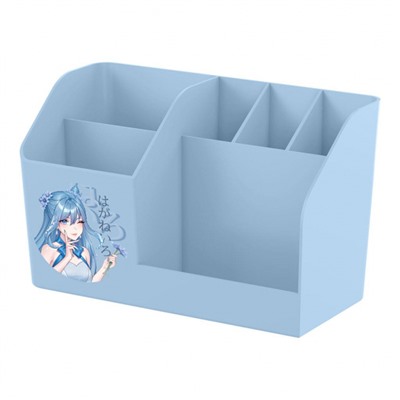 Подставка для письменных принадлежностей "Submarine" Manga голубая 8,5х10х17,2 см 6 отделений 61602 ErichKrause