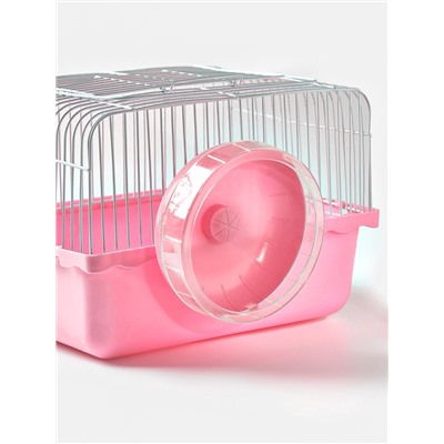 Колесо для грызунов тихое, 11 см, розовое