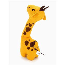 Игрушка для собак с пищалкой «Жирафик», 12×25 см, жёлтый