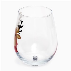 Стакан стеклянный новогодний «Оленёнок», 620 мл