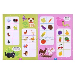 Логика с наклейками. Котики и собачки