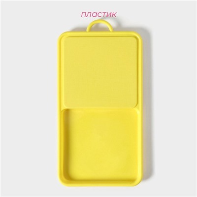 Доска разделочная с лотком Доляна «Симплекс», 43×22×2 см, МИКС