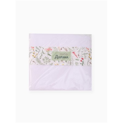 Скатерть однотонная «Доляна» Patterns, d=300, белая