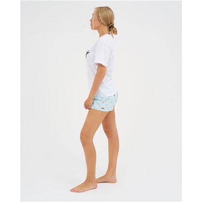 Шорты домашние женские KAFTAN Light, размер 40-42, голубые