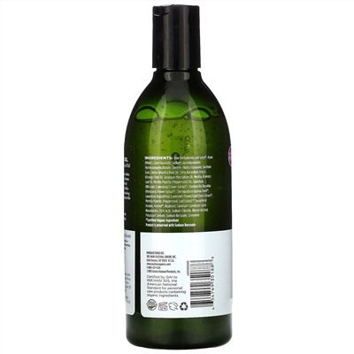 Avalon Organics, гель для ванны и душа, восстанавливающая перечная мята, 355 мл (12 жидк. унций)