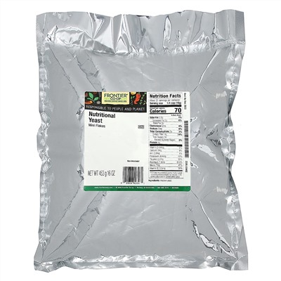 Frontier Natural Products, пищевые дрожжи в мини-хлопьях, 453 г (16 унций)