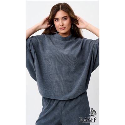 Костюм "Boho" микровельвет серый