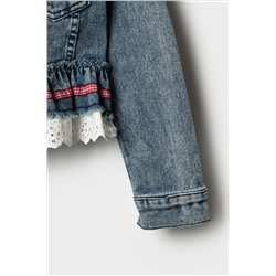 Куртка текстильная джинсовая для девочек PLAYTODAY, 1240248