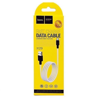 Кабель USB - Type-C Hoco X29 Superior (повр. уп)  100см 2A  (white)
