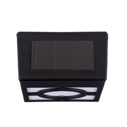 Садовый светильник, уличный, на солнечной батарее, накладной, 9×12×5 см, 1 LED, свечение тёплое белое