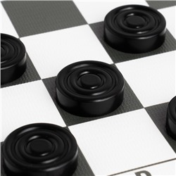 Шашки, настольная игра, поле винил 30×30 см, 24 шт., d=3 см, h=0.9 см, в тубусе
