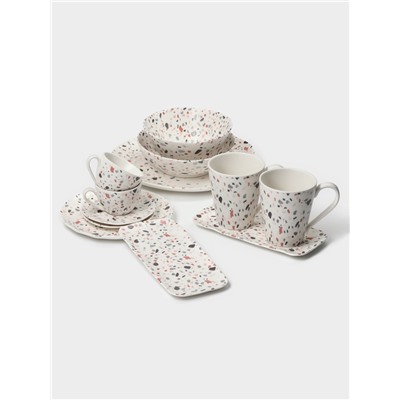 Набор кружек Magistro Terazzo, 350 мл, 2 шт., фарфор, белый