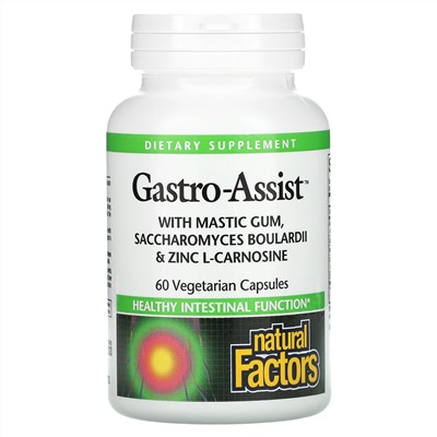 Natural Factors, Gastro-Assist, 60 Vegetarian Capsules