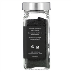 The Spice Lab, Hawaiian Black Lava Sea Salt, Fine Grain, 4.3 oz (121 g)