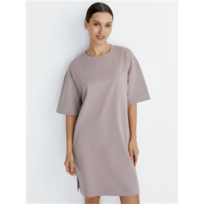 Omsa Платье OmD 3741С Платье-туника женское OVERSIZE кор/рук, CO+EL