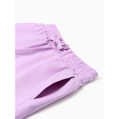 Хлопковые шорты для девочек KAFTAN, рост 110 см, сиреневые
