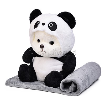 Мягкая игрушка "Медведь" с пледом (110х160)