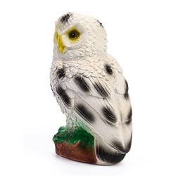 Садовая фигура из гипса «Сова полярная», 24×15×15 см