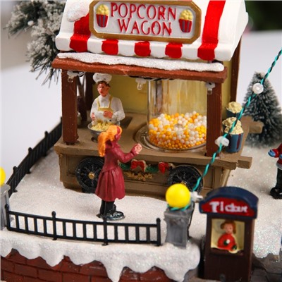 Светодиодная фигура «Рождественский парк» 43×23×22 см, полистоун, батарейки ААх3 (не в комплекте), USB, свечение мульти