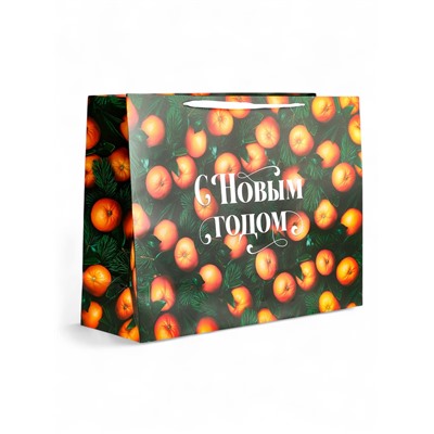 Пакет новогодний ламинированный подарочный «С Новым годом», XXL 61×46×20 см