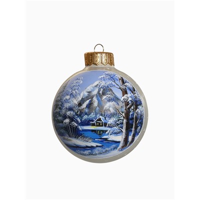 Набор из 2-х ёлочных шаров d=10 см «Дивный лес»