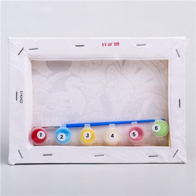 Картина по номерам для детей «Минни Маус», 21×15 см